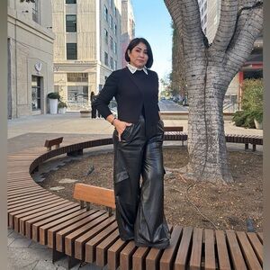 Bran new cargo faux leather pans